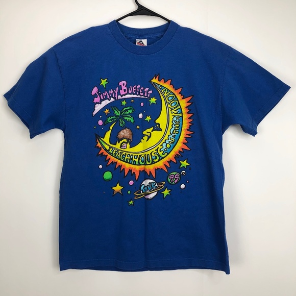 Jimmy Buffett Beach House On The Moon Band Tee L